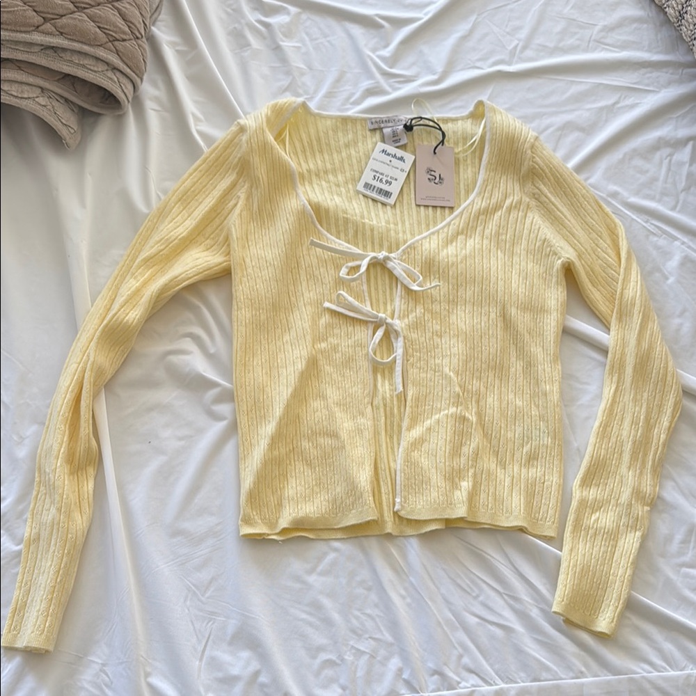 Sincerely Jules Sunny Yellow Cardigan